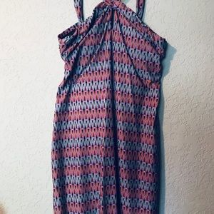 Athleta strappy summer dress with shelf bra